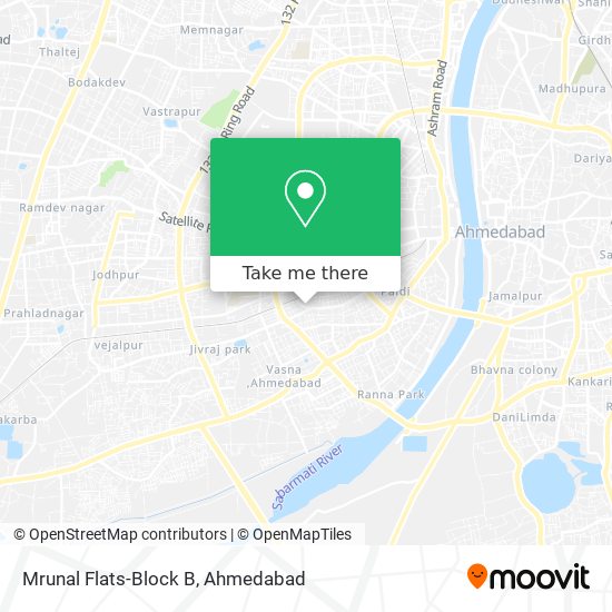 Mrunal Flats-Block B map