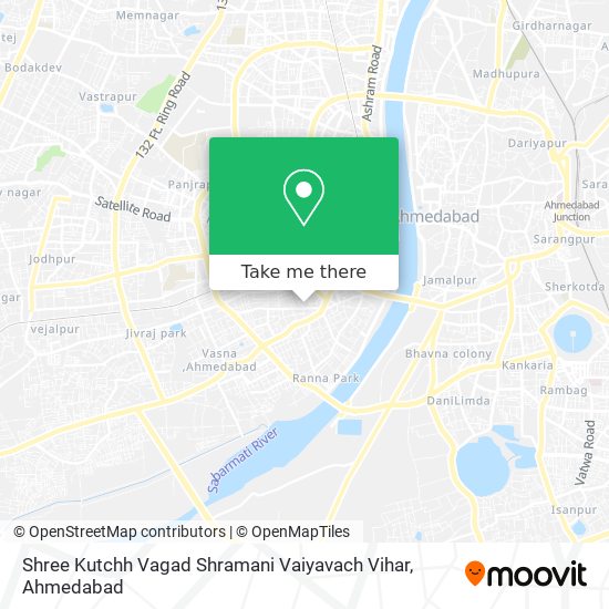 Shree Kutchh Vagad Shramani Vaiyavach Vihar map