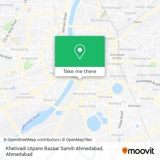 Khetivadi Utpann Bazaar Samiti Ahmedabad map