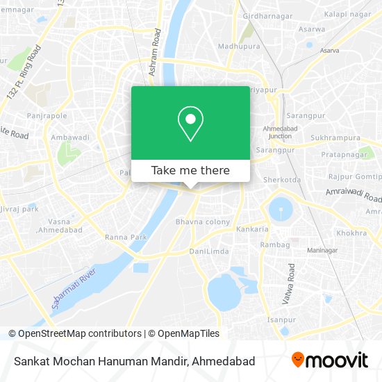 Sankat Mochan Hanuman Mandir map