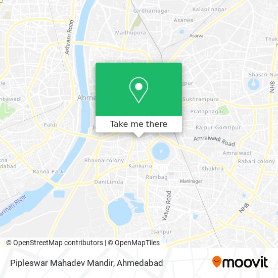 Pipleswar Mahadev Mandir map