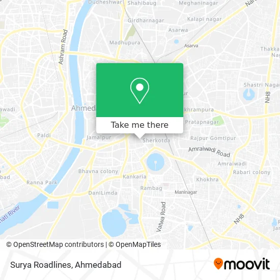 Surya Roadlines map