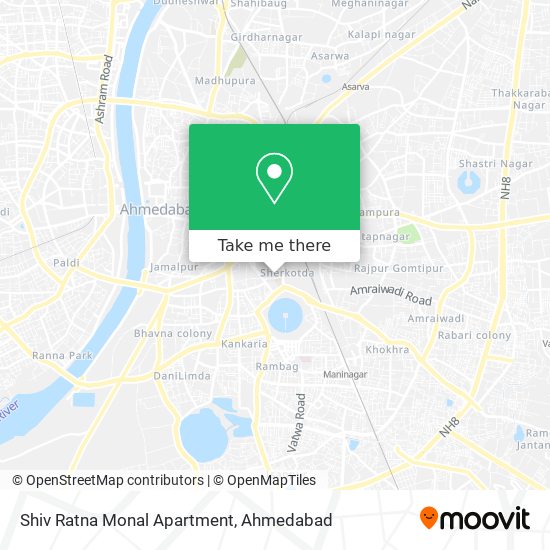 Shiv Ratna Monal Apartment map