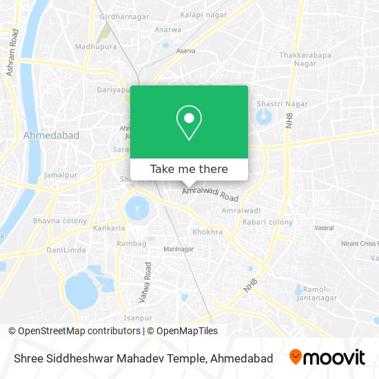 Shree Siddheshwar Mahadev Temple map