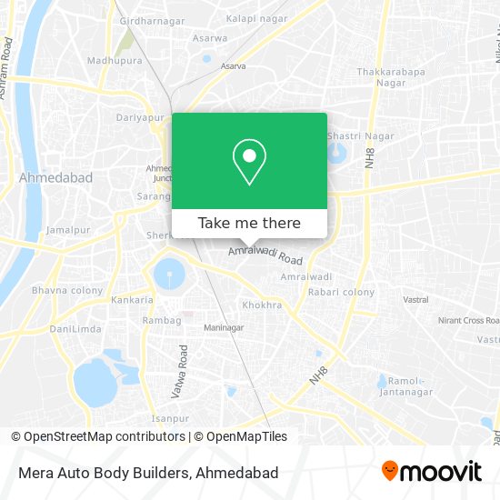 Mera Auto Body Builders map