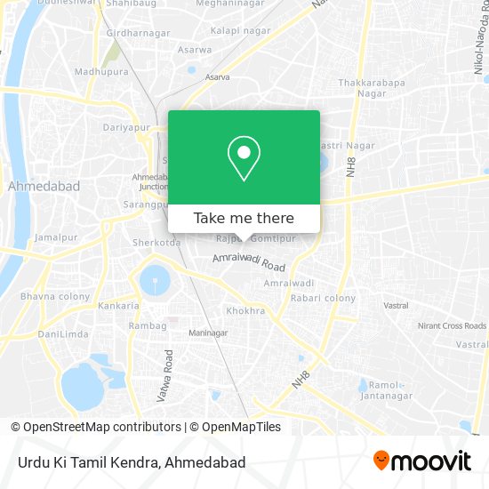 Urdu Ki Tamil Kendra map