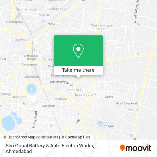 Shri Gopal Battery & Auto Electric Works map