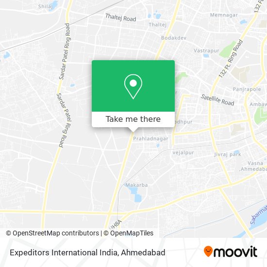 Expeditors International India map