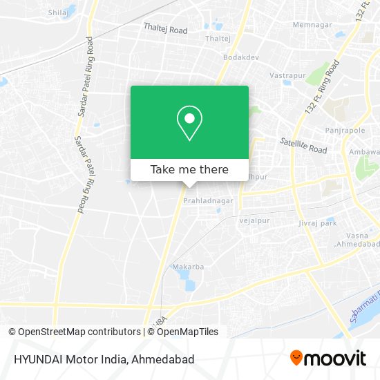 HYUNDAI Motor India map