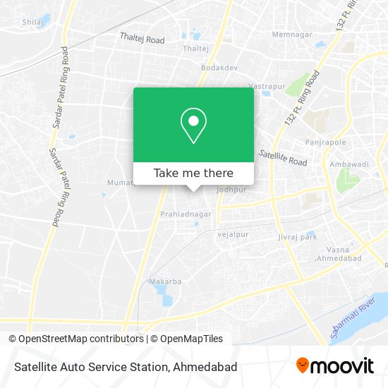 Satellite Auto Service Station map