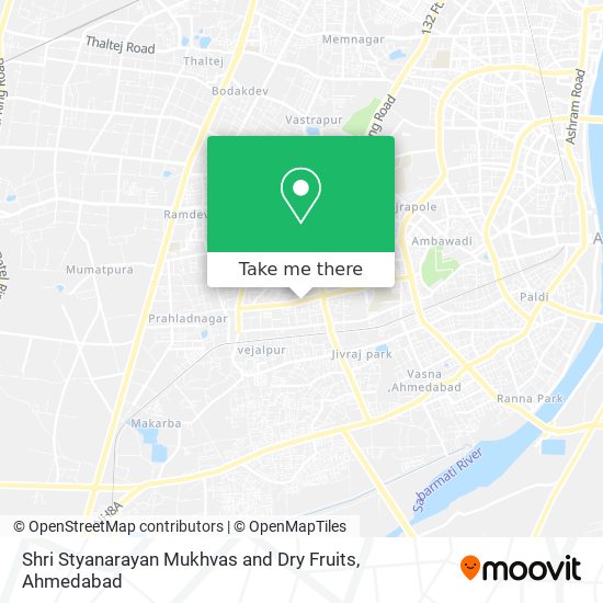 Shri Styanarayan Mukhvas and Dry Fruits map