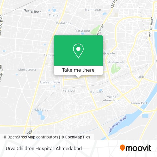 Urva Children Hospital map
