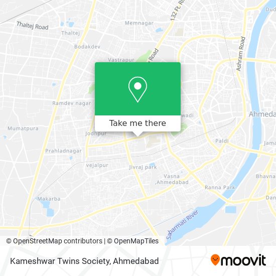 Kameshwar Twins Society map