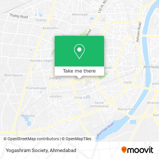 Yogashram Society map