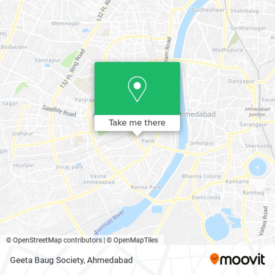 Geeta Baug Society map