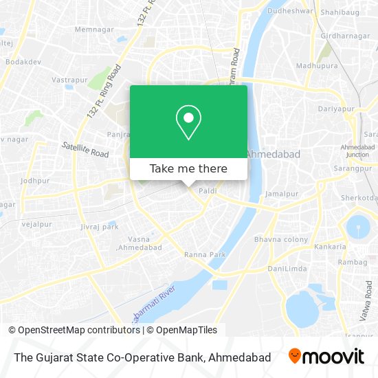 The Gujarat State Co-Operative Bank map