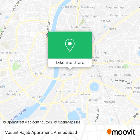 Vasant Rajab Apartment map