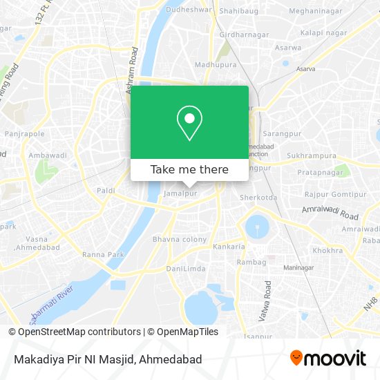 Makadiya Pir NI Masjid map
