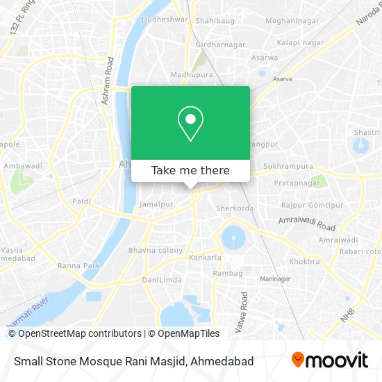Small Stone Mosque Rani Masjid map