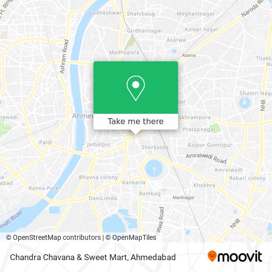 Chandra Chavana & Sweet Mart map