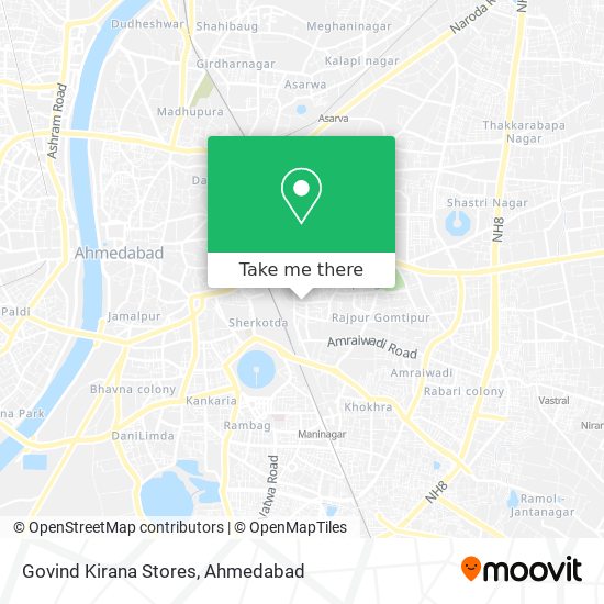 Govind Kirana Stores map