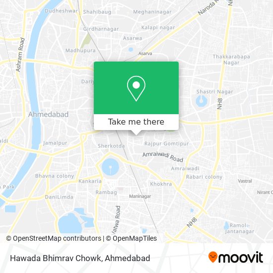 Hawada Bhimrav Chowk map