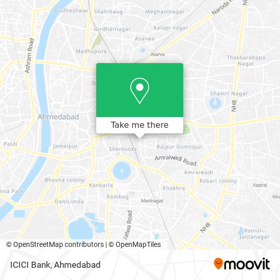 ICICI Bank map