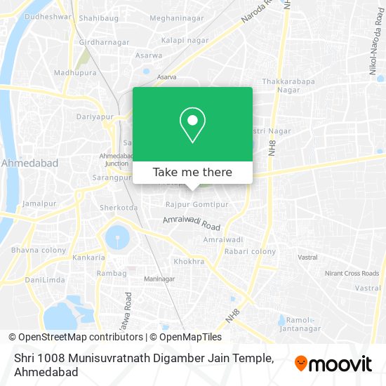 Shri 1008 Munisuvratnath Digamber Jain Temple map