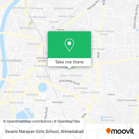 Swami Narayan Girls School map