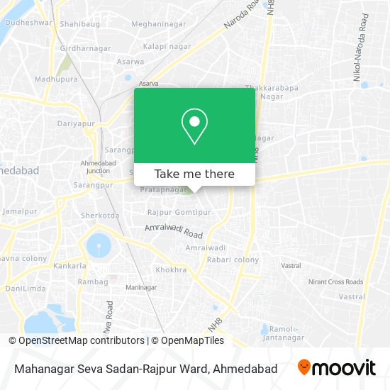 Mahanagar Seva Sadan-Rajpur Ward map