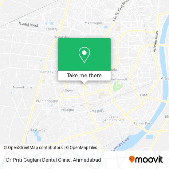 Dr Priti Gaglani Dental Clinic map