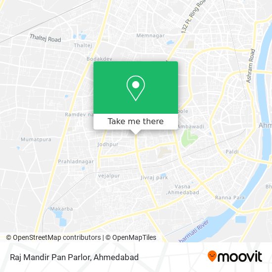 Raj Mandir Pan Parlor map