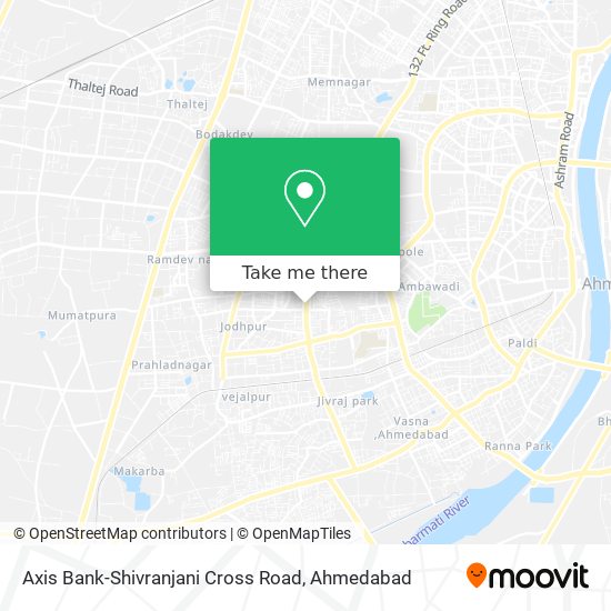 Axis Bank-Shivranjani Cross Road map