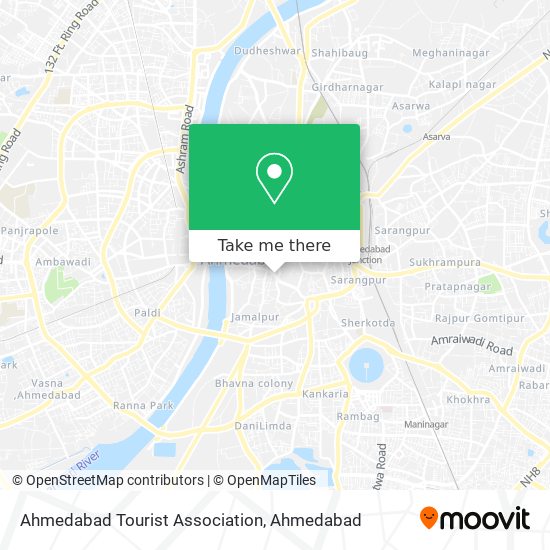 Ahmedabad Tourist Association map