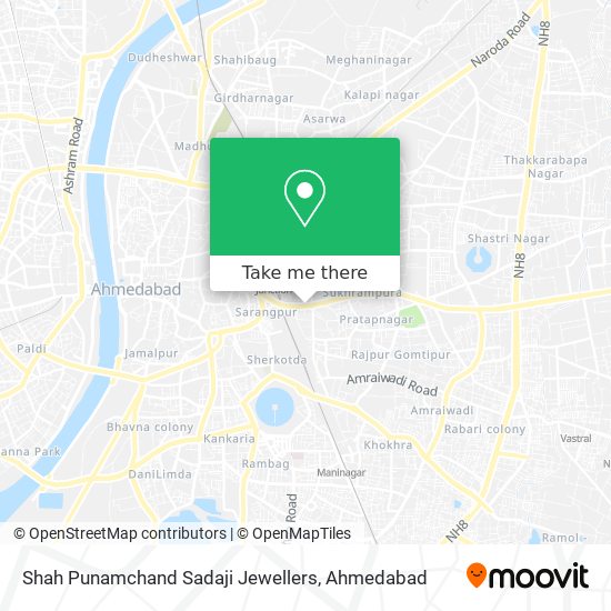 Shah Punamchand Sadaji Jewellers map