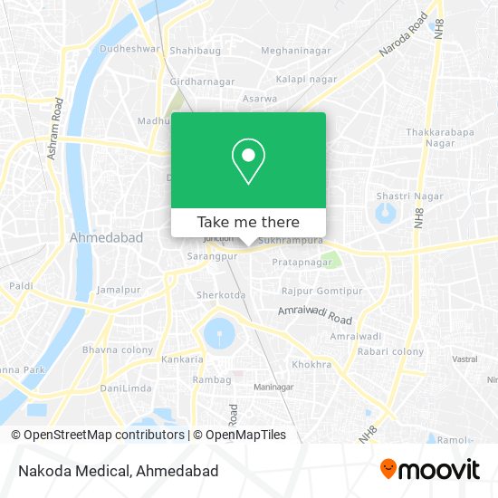 Nakoda Medical map
