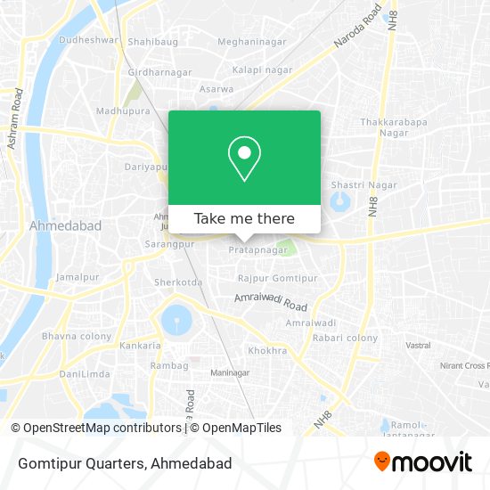 Gomtipur Quarters map