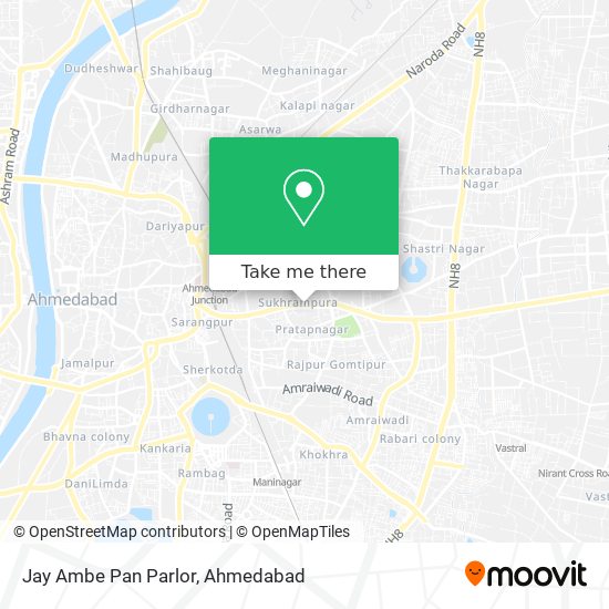 Jay Ambe Pan Parlor map