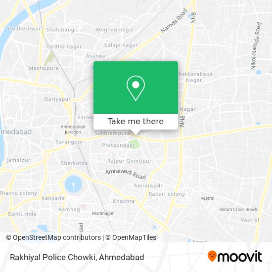 Rakhiyal Police Chowki map