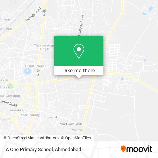 A One Primary School map