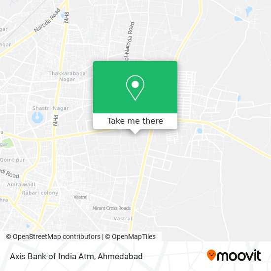 Axis Bank of India Atm map
