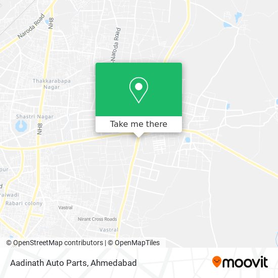 Aadinath Auto Parts map