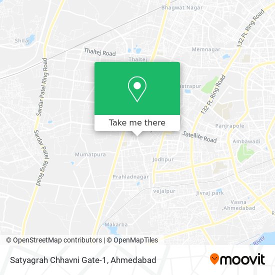 Satyagrah Chhavni Gate-1 map
