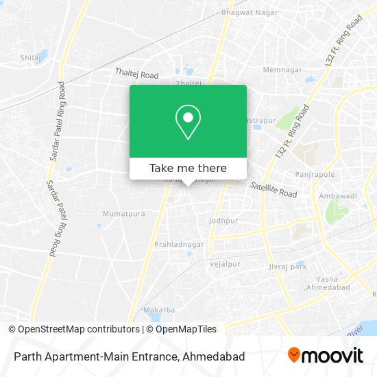 Parth Apartment-Main Entrance map