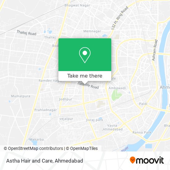 Astha Hair and Care map