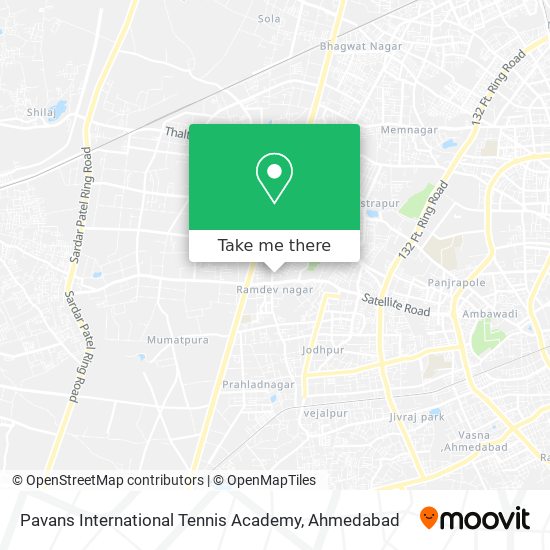 Pavans International Tennis Academy map