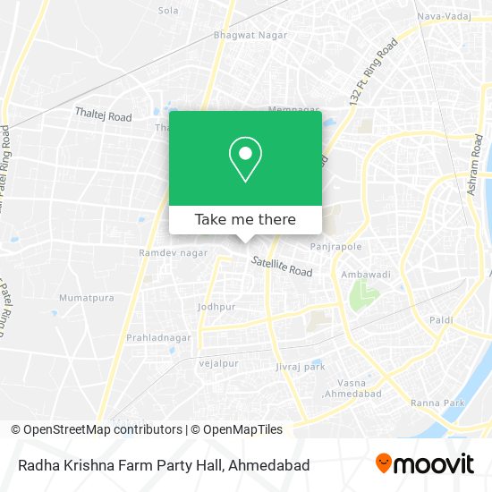Radha Krishna Farm Party Hall map