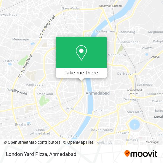London Yard Pizza map