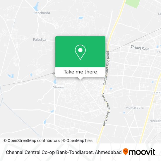 Chennai Central Co-op Bank-Tondiarpet map