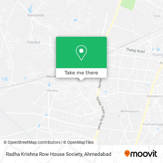 Radha Krishna Row House Society map